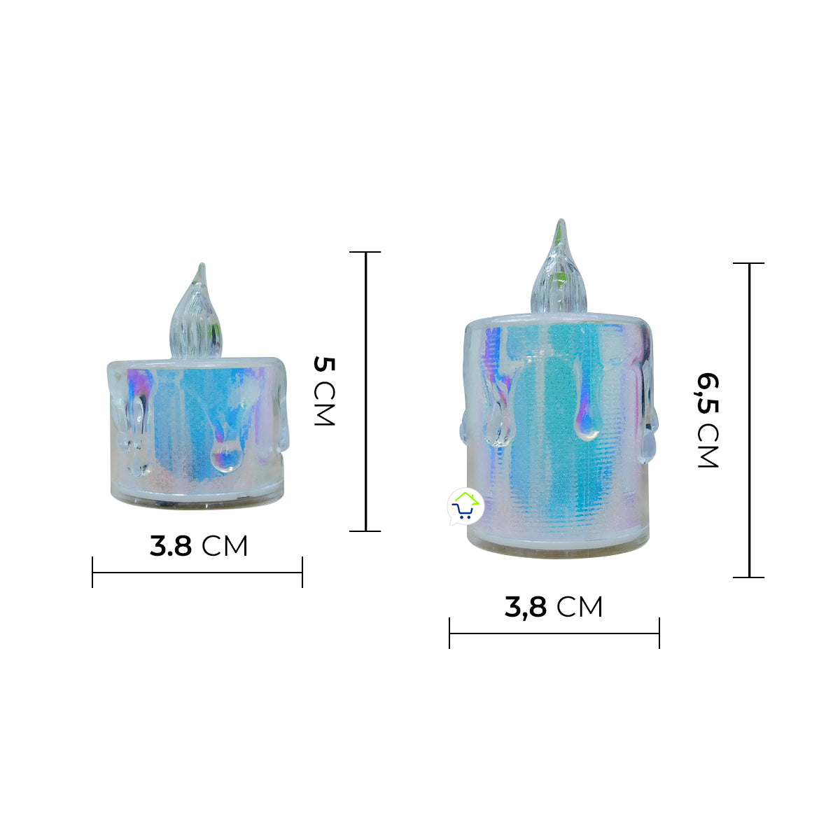 🕯️VELAS LED TORNASOL X24 UNIDADES 📦