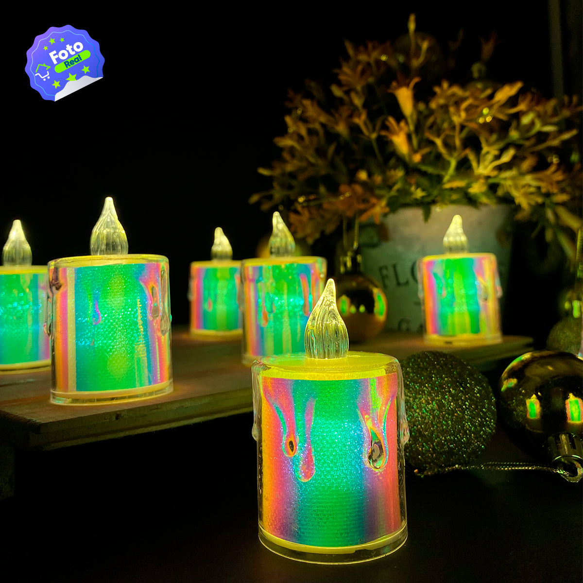 🕯️VELAS LED TORNASOL X24 UNIDADES 📦