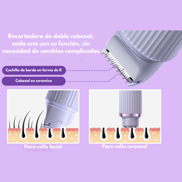 Afeitadora Sedosa para la Zona V de Doble Cabezal – Piel Suave Sin Dolor y con 50% Dcto HOY