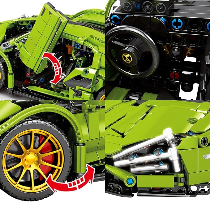 🚗 CARRO FEIDAMA RACING ARMABLE TRANSFORMER VERDE DE ALTA CALIDAD 🧩