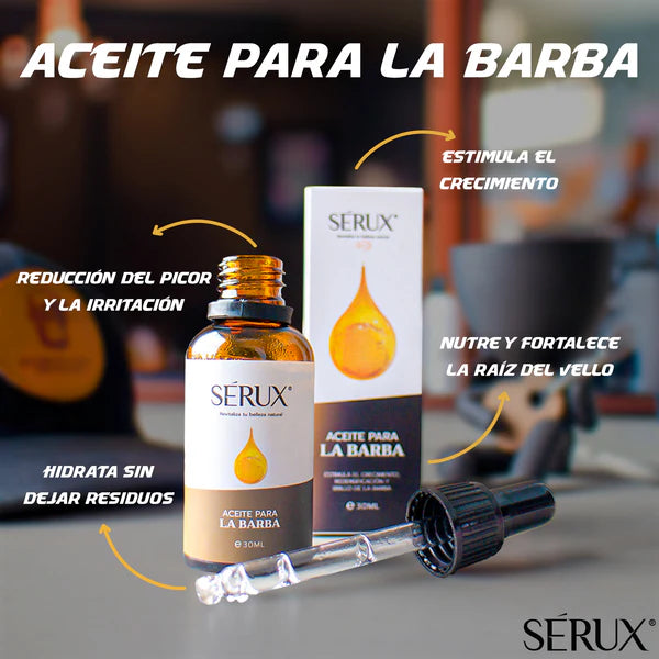 💧 SERUM PARA BARBA CON EFECTO CALMANTE Y CRECIMIENTO 🧔🏼