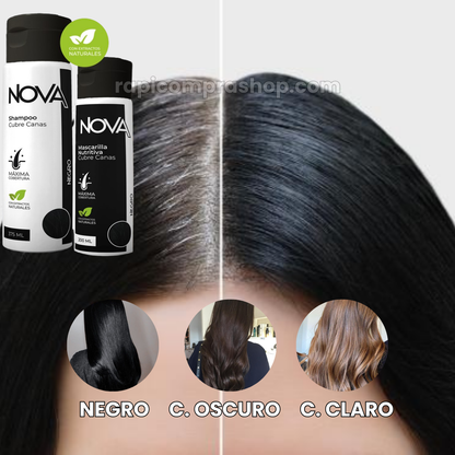 SHAMPOO TAPACANAS + MASCARILLA GRATIS QUE POTENCIA RESULTADOS Y APORTA BRILLO!