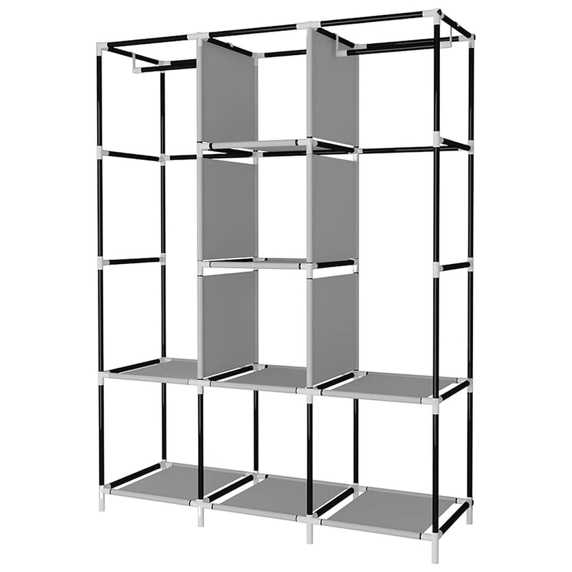 CLOSET ARMABLE 3 PUESTO REFORZADO 1.70M + ZAPATERO DE 6 NIVELES METÁLICO 1.10M GRATIS!
